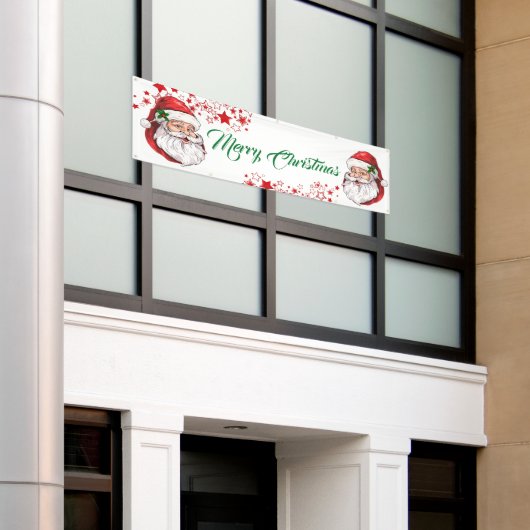 Binnen Openlucht Banner-Vrolijke Kerstmisbanner Spandoek (Buitenkant Gebouw)