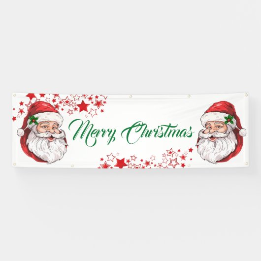 Binnen Openlucht Banner-Vrolijke Kerstmisbanner Spandoek (Horizontaal)