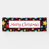 Binnen Openlucht Banner-Vrolijke Kerstmisbanner Spandoek (Horizontaal)