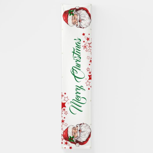 Binnen Openlucht Banner-Vrolijke Kerstmisbanner Spandoek (Verticaal)