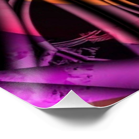 Binnen | Rainbow Fractal Art Perfect Poster (Hoek)