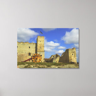 Binnen Rakvere Kasteel, Rakvere, Estland Canvas Afdruk