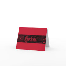 Binnen rojo van de Uitnodiging van de Jol Rockstar