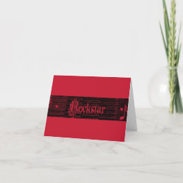 Binnen rojo van de Uitnodiging van de Jol Rockstar