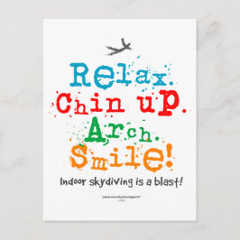 Binnen Skydiving is een Blast! Briefkaart