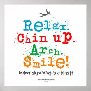 Binnen Skydiving is een Blast! Poster