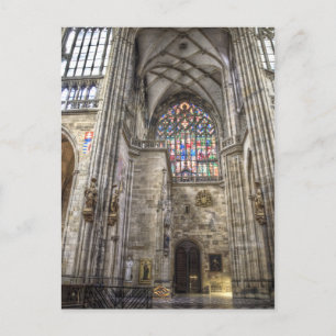 Binnen St.Vitus Kathedraal Praag Briefkaart