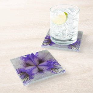 Binnen van een Iris Glazen Onderzetter