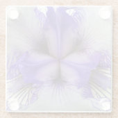 Binnen van een Iris Glazen Onderzetter (Achterkant)