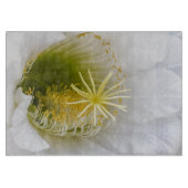 Binnen van een witte cactus in bloei snijplank (Voorkant)