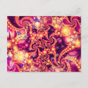 Binnen-(warm) - Psychedelic Fractal Abstract Briefkaart