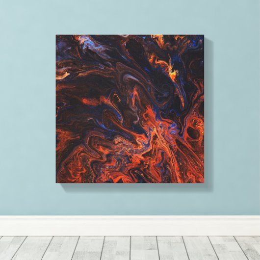 Binnenbrand Canvas Afdruk (Insitu (Houten vloer))