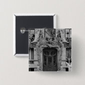 Binnendeur van de appartementen 2 vierkante button 5,1 cm (Voorkant /achterkant)