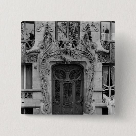 Binnendeur van de appartementen 2 vierkante button 5,1 cm (Voorkant)