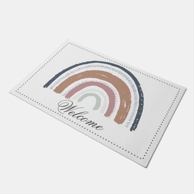 Binnendeuren - Regenboogwelmat Deurmat (Schuin)