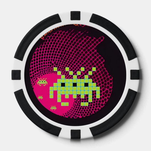 Binnendringende ruimtekoningen poker chips (Voorkant)