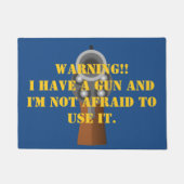 Binnendringerwaarschuwing Deurklep Deurmat (Voorkant)