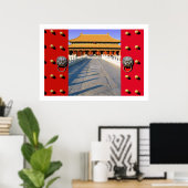 Binnenhof van de verboden stad poster (Thuiskantoor)