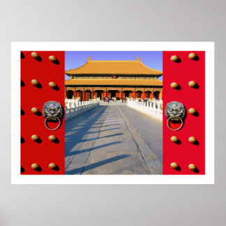 Binnenhof van de verboden stad poster