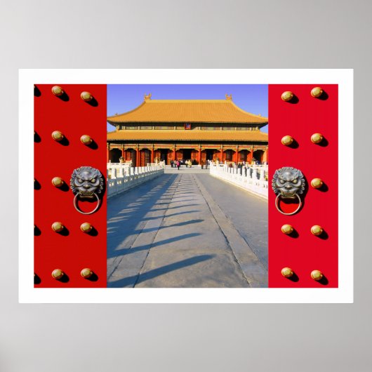 Binnenhof van de verboden stad poster (Voorkant)