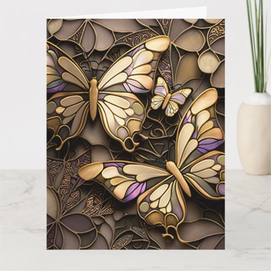 Binnenin blanco vlinders kaart (Voorkant)