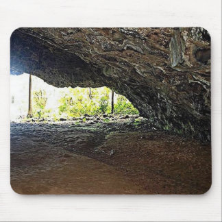 Binnenin de grot foto op een muismat
