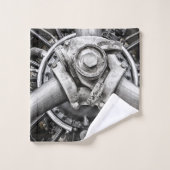 Binnenin een schroef bad handdoek (Wasdoekje)