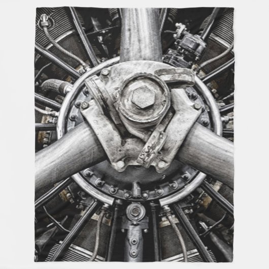 Binnenin een schroef fleece deken (Voorkant)