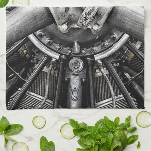 Binnenin een schroef theedoek (Gevouwen)