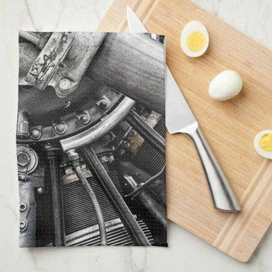 Binnenin een schroef theedoek (Quarter Fold)