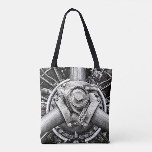 Binnenin een schroef tote bag (Achterkant)