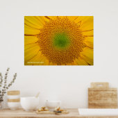 Binnenin een zonnebloem poster (Keuken)