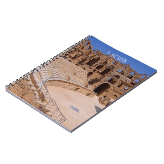 Binnenin El Jem Amphitheater Tunesië Foto Notitieboek