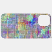 Binnenin gekleurde vlekken onder rechte dunne lijn Case-Mate iPhone case (Achterkant (horizontaal))