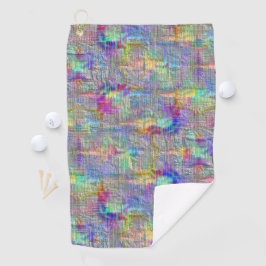 Binnenin gekleurde vlekken onder rechte dunne lijn golfhanddoek