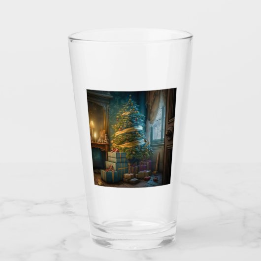 Binnenin kerstboom Glass Tumbler (Voorkant)