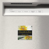 Binnenin White Lilies Personal Wedding Magneet (Insitu (Vaatwasser))