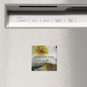 Binnenin White Lilies Personal Wedding Magneet (Insitu (Vaatwasser))