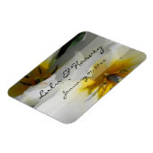 Binnenin White Lilies Personal Wedding Magneet (Linkerzijde)