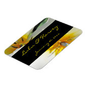 Binnenin White Lilies Personal Wedding Magneet (Linkerzijde)