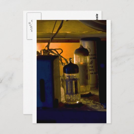 binnenkant oude radio briefkaart (Voorkant / Achterkant)