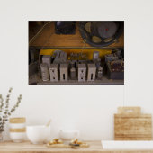 binnenkant oude radio poster (Keuken)