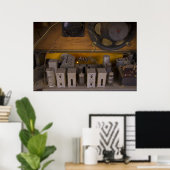 binnenkant oude radio poster (Thuiskantoor)