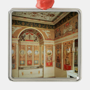 Binnenkant van de badkamer van Napoleon, gebouwd i Metalen Ornament