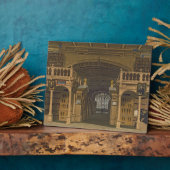 Binnenkant van de bibliotheek van Bodleian, afbeel Fotoplaat (Zijkant)