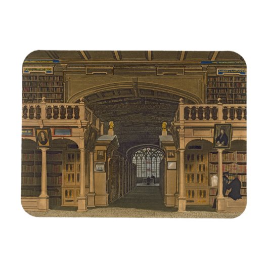 Binnenkant van de bibliotheek van Bodleian, afbeel Magneet (Horizontaal)