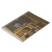 Binnenkant van de bibliotheek van Bodleian, afbeel Notitieboek (Linkerzijde)