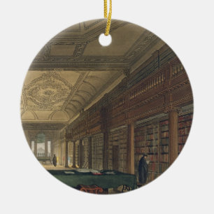Binnenkant van de bibliotheek van de Christelijke Keramisch Ornament