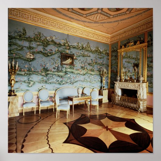 Binnenkant van de Chinese blauwe tekenkamer Poster (Voorkant)