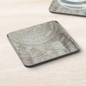 Binnenkant van de kathedraal van St.Paul, 1817 Bier Onderzetter (Linkerzijde)